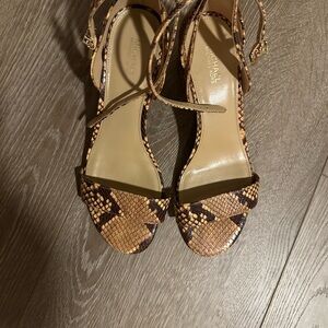 Michael Kors Tan Snake Print Heels